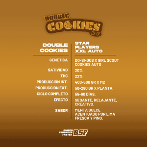 BSF - Double Cookies Auto - 80% Indica / 20% Sativa