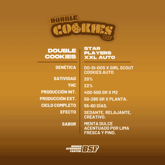 BSF - Double Cookies Auto - 80% Indica / 20% Sativa